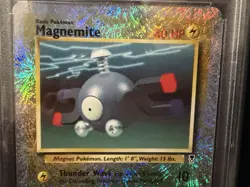 2002 Pokemon TCG Legendary Collection Magnemite #80/110 Reverse Holo PSA 9 - Image 3