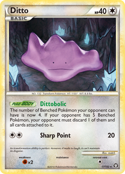 DITTO 17/102 RARE HGSS TRIUMPHANT POKEMON NM/M - Image 4