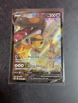 Pokemon Mawile V Full Art Ultra Rare Holo TG17/TG30 200HP Silver Tempest - Image 3