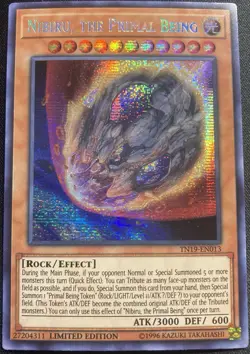 Nibiru the Primal Being TN19-EN013 Prismatic Secret Rare Near Mint Yu-Gi-Oh - Image 1