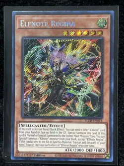 Elfnote Regina Yu-Gi-Oh 1st Edition Blazing Dominion Secret Rare EN014 - Image 1