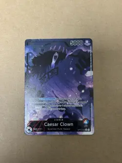 One Piece Royal Blood OP10-002 Caesar Clown Alternate Art Leader - English Card - Image 1