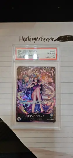 2024 one piece JP op07-038 boa hancock alternate art foil leader PSA 10 - Image 1
