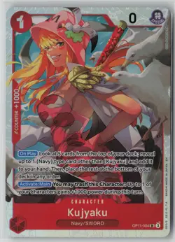 Kujyaku OP11-004 One Piece A Fist of Divine Speed Super Rare Near Mint - Image 1