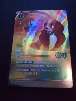 Lady- Decisive Dog - 205/204- ENCHANTED- Reign of Jafar Disney Lorcana Enchanted - Image 2