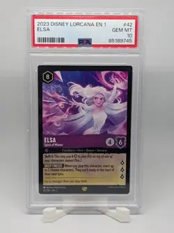 Disney Lorcana First Chapter Elsa #42 Spirit of Winter PSA 10 - Image 1