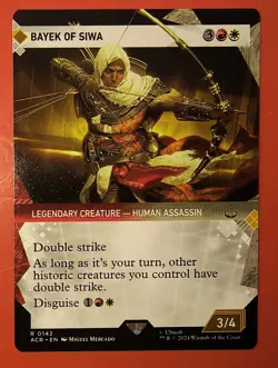 MTG: MAGIC , BAYEK OF SWA/ ASSASSIN'S CREED, NM #142, RARE, SHOWCASE, REGULAR - Image 1