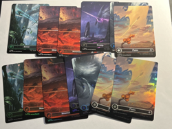 X13 Edge of Eternities Full Art Lands X13 MTG 7 Foil and 6 Non-Foil - Image 1