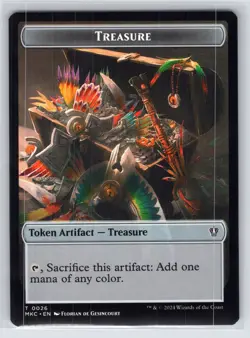 MTG Thopter // Treasure Double-Sided Token T Commander: Murders at Karlov Manor - Image 2