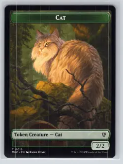 MTG Drake // Cat Double-Sided Token T Commander: Murders at Karlov Manor NM - Image 2
