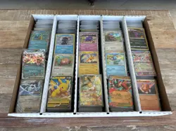 500+ Pokemon Bulk Lot • 100+ Holos • 5+ EX/V/FULLART • Incl. Gift Box - Image 1