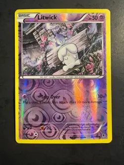 2014 Pokemon Phantom Forces Litwick 41 /119 Reverse Holo foil Holographic 001 - Image 1