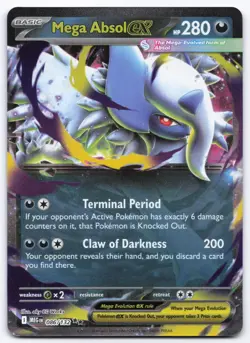Pokemon TCG Mega Absol ex 086/132 Mega Evolutions NM - Image 1