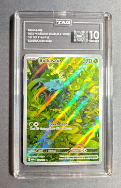 2023 Pokemon tcg Bulbasaur #166/165 Illustration Rare 151 english - TAG 10 - Image 1