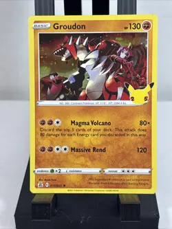 Groudon 017/025 Holo Rare Celebrations 25th Anniversary Pokemon TCG NM-Mint - Image 1