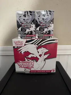 Pokemon White Flare ETB + 2x Booster Bundles - Pokemon TCG New Sealed - Image 1