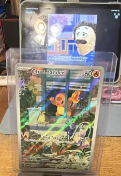 Pokemon Charmander 168/165 SV: Scarlet & Violet 151 IR Holo 60 HP - Image 1