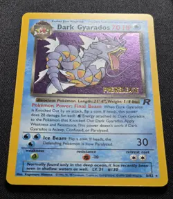 🌀Swirl🐠 Dark Gyarados Team Rocket Holo Rare Prerelease 8/82 Pokemon Vintage - Image 2