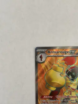 Pokemon TCG Armarouge EX 218/182 Full Art Paradox Rift Near Mint NM Condition - Image 3