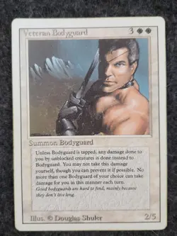 MTG Veteran Bodyguard x1- -Revised Edition-Heavy Play........(DS3D1K7) - Image 1