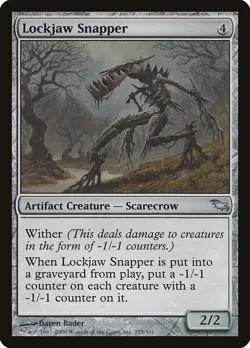 Lockjaw Snapper 1x FOIL SHM MTG Shadowmooror Uncommon MINT artifact - Image 1