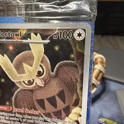 Pokemon Card TCG Noctowl SVP 141 S&V Stellar Crown Black Star Promo SEALED Holo - Image 2