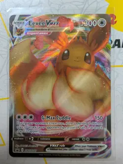Pokemon Card TCG - Eevee VMAX SWSH087 Black Star Promo Shining Fates Near Mint C - Image 1