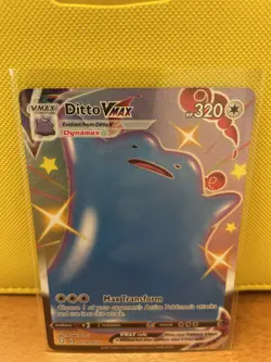 Pokemon Card Shiny Ditto VMAX SV119/ SV122 Full Art Holo Shining Fates NM TCG - Image 1