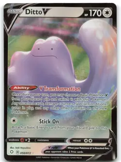 Ditto V #050/072 Shining Fates Ultra Rare Holo - 0 - Pokemon Card 4B2 - Image 1