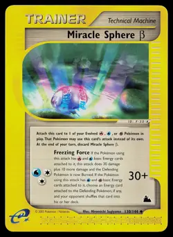 Pokemon Card - Miracle Sphere Beta Skyridge 130/144 Non Holo - Image 1