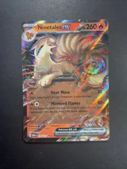 Pokemon TCG Cards Ninetales ex 038/165 SV 151 Double Rare Holo MINT - Image 1