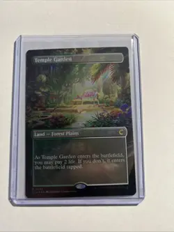 Temple Garden (Borderless) - Ravnica: Clue Edition MTG Foil Plus Bonus Rare!!! - Image 1