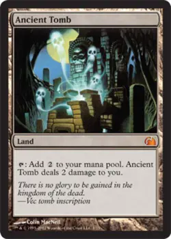 Light Play, English MTG Foil Ancient Tomb - Foil From the Vault: Realms Magic th - Image 1