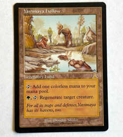 MTG Yavimaya Hollow - Urza's Destiny Rare Legendary Land - NM - Image 1
