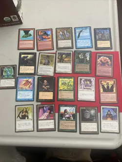 MAGIC: THE GATHERING FOREIGN BLACK BORDER LOT OF 21! FBB MTG! - Image 1