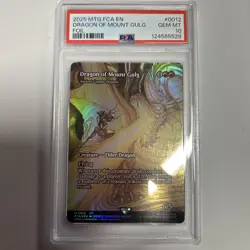 2025 MTG FINAL FANTASY THROUGH THE AGES FOIL #0012 DRAGON OF MOUNT GULG PSA 10 - Image 1