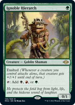 Ignoble Hierarch Light Play, English Magic the Gathering MTG Modern Horizons 2 - Image 1
