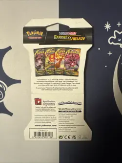 Pokemon TCG Sword & Shield Darkness Ablaze Sleeved Booster Pack - 10 Cards | NEW 820650807121 - Image 2