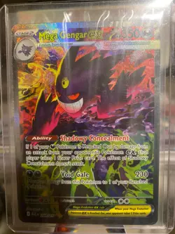 POKEMON ASCENDED HEROES MEGA GENGAR EX 284/217 SPECIAL ILLUSTRATION RARE SIR NM+ - Image 3