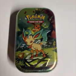 Pokemon Prismatic Evolutions Mini Tin ( Leafeon) - New - Sealed- No Dents - Image 2