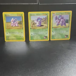 Pokemon TCG Gym Challenge Nidoran, Giovanni's Nidoran, Giovanni's Nidorino Lo… - Image 1