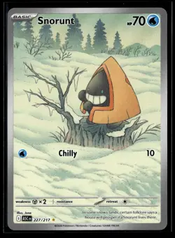 Snorunt 227/217 Illustration Rare ME: Ascended Heroes Pokemon NM/M - Image 1