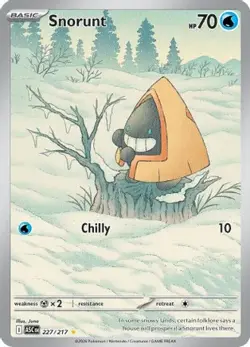 Snorunt 227/217 Illustration Rare ME: Ascended Heroes Pokemon NM/M - Image 4