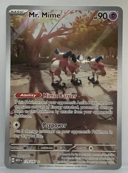 Pokemon TCG - Mr. Mime 179/165 Illustration Rare Scarlet & Violet 151 - Image 1