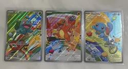 Pokemon First Partner Illustration Collection Series 1 Kanto Gen 1 Starters Set - Image 1