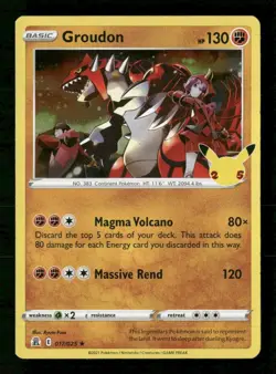 Groudon Holo #017/025 Celebrations Pokemon - Image 1