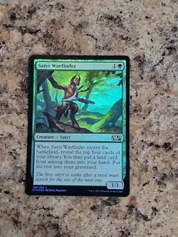 Magic the Gathering MTG M15 SATYR WAYFINDER Foil - Image 1