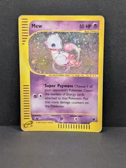 Mew 019/165 Expedition Base Set Holo Ultra Rare Pokemon TCG Nintendo ereader MP - Image 1