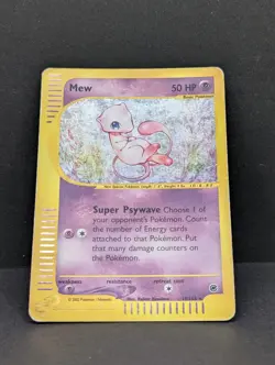 Mew 019/165 Expedition Base Set Holo Ultra Rare Pokemon TCG Nintendo ereader MP - Image 3