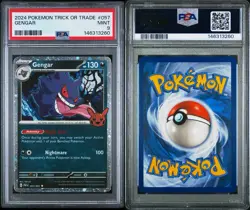 2024 Pokemon Trick or Trade Gengar #057 PSA 9 Mint Halloween Promo Holo Rare - Image 3